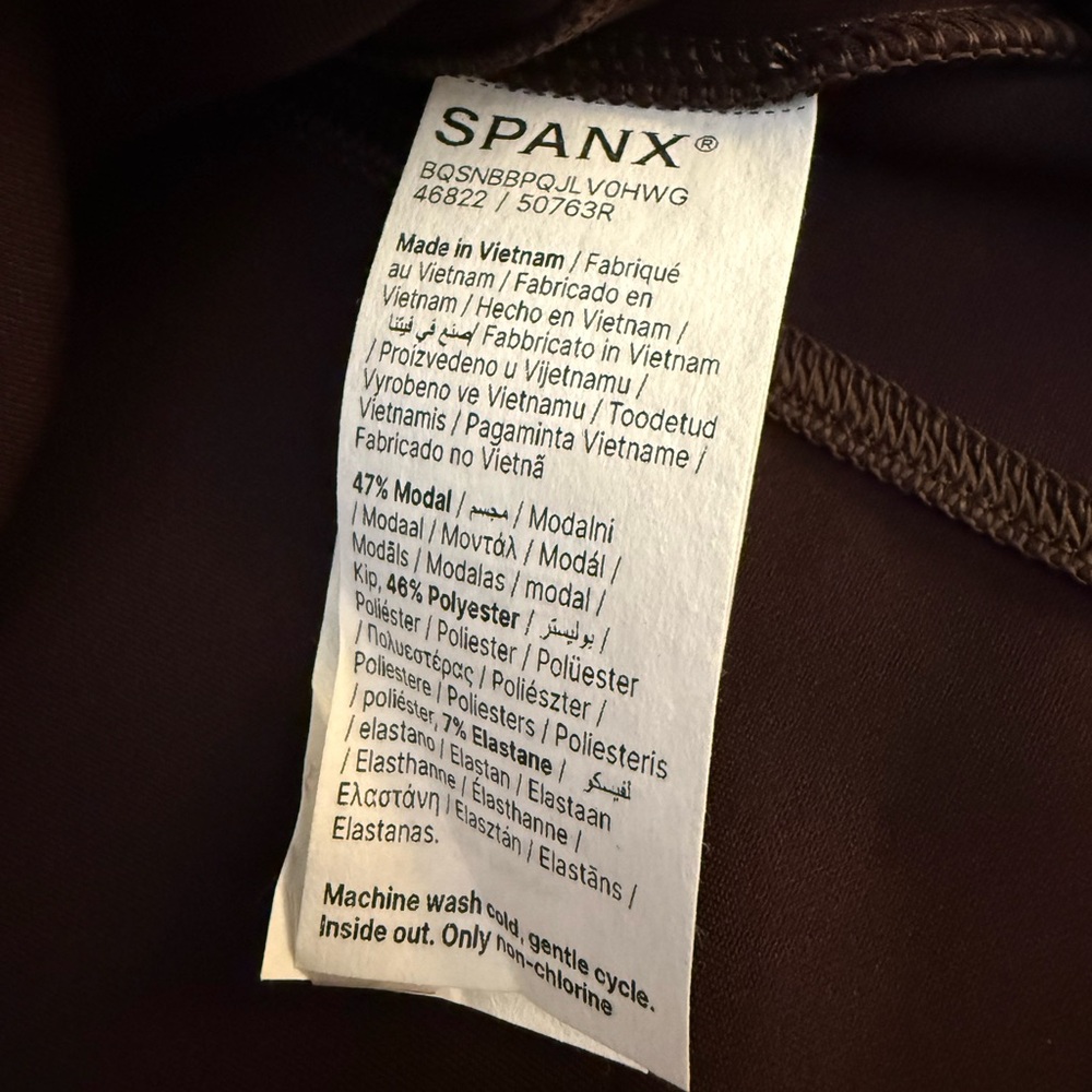NWT SPANX Air Essentials Classic Hoodie Truffle Brown - Picture 13 of 14